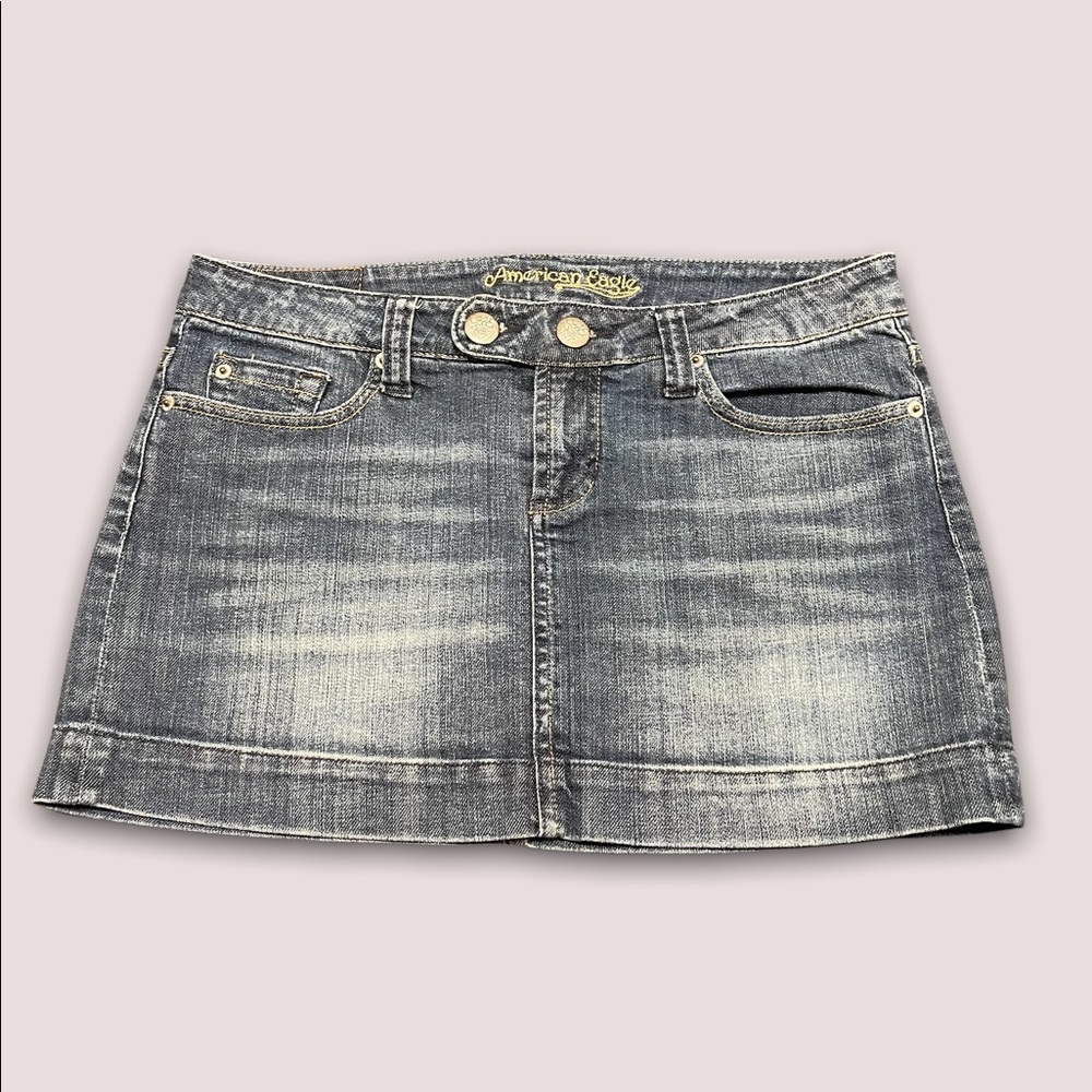 American Eagle Classic Denim Mini Skirt